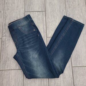 Justice Mid Rise Legging Jeans Dark Wash Girls Size 12